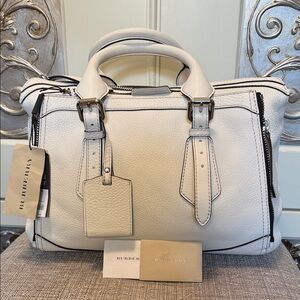 NWT The Burberry Brit Biker Medium Falmouth Tote